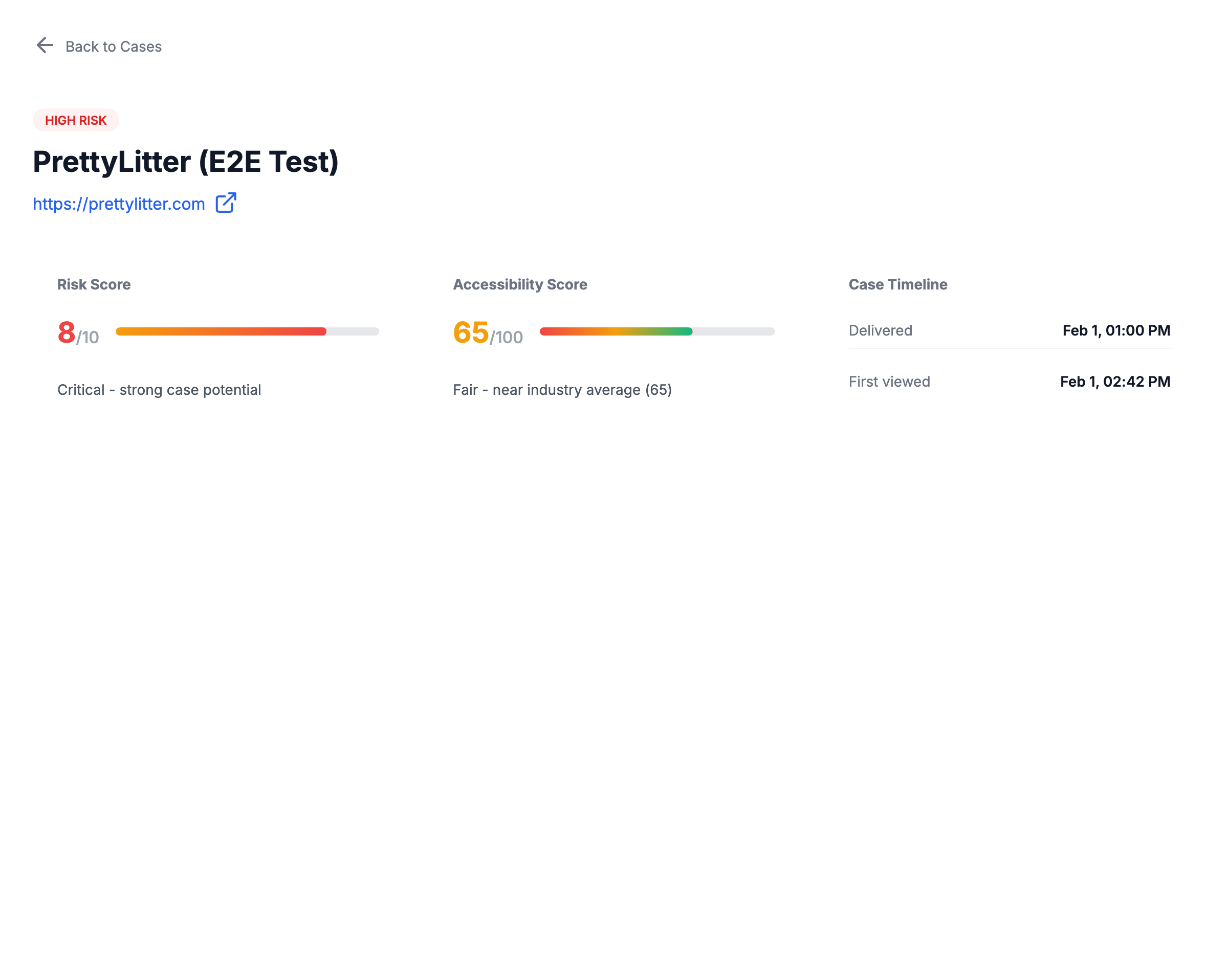 Risk intelligence and report data